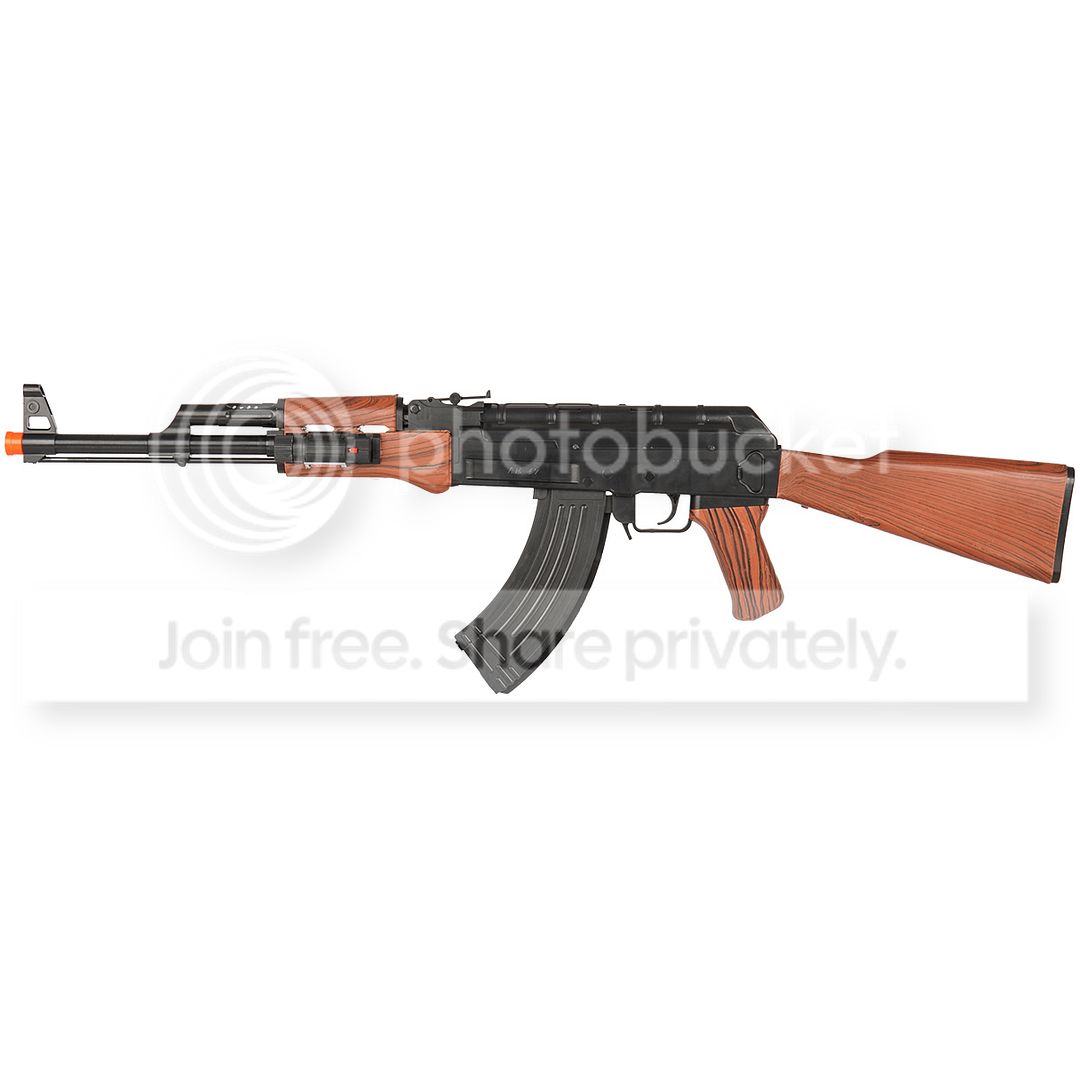 UKARMS AK47 SPRING AIRSOFT RIFLE GUN w/ LASER SIGHT 6mm BB BBs eBay